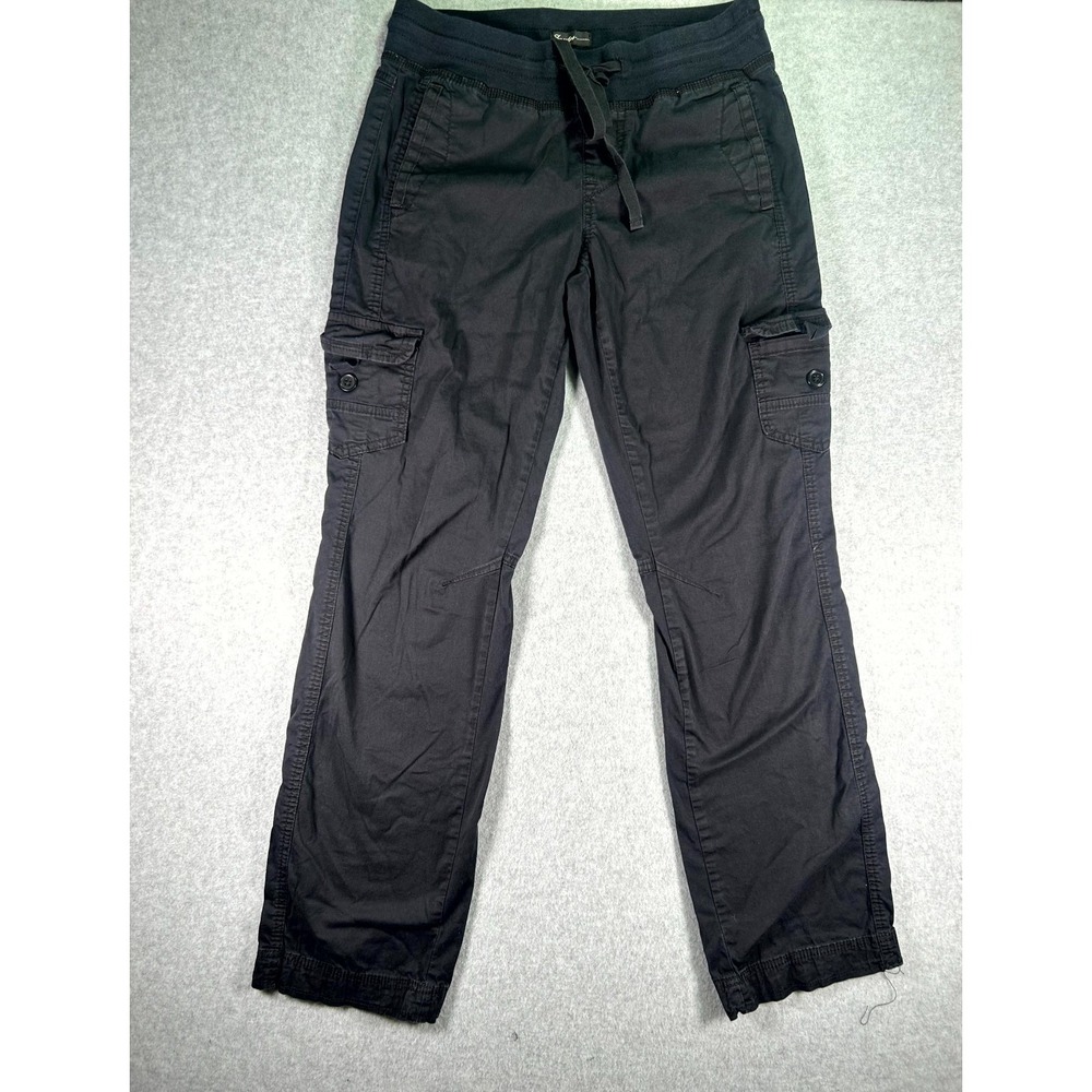 Supplies Pants Womens 2 Black Roll Up Convertible Hiking Cargo Pocket Drawstring